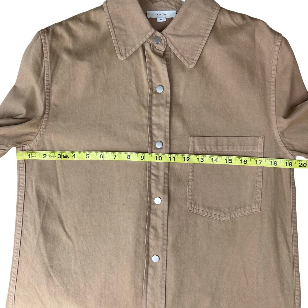 VINCE Cotton Twill Shirt Jacket Small - Picture 7 of 7